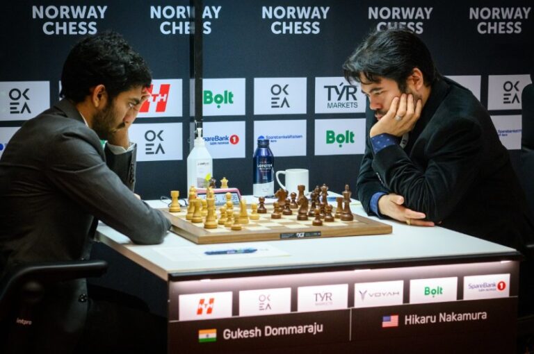 नॉर्वे शतरंज 2025: गुकेश की जबरदस्त वापसी, राउंड 3 में हिकारू नाकामुरा को हराया