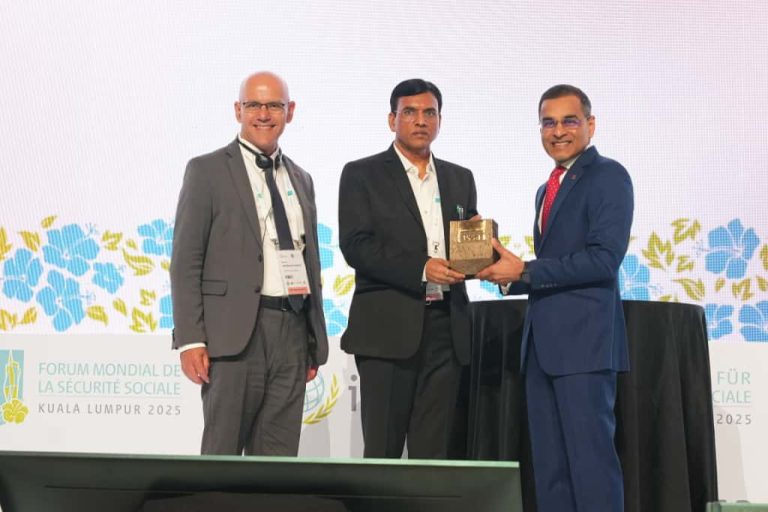 भारत को अंतर्राष्ट्रीय सामाजिक सुरक्षा संघ पुरस्कार 2025 से सम्मानित