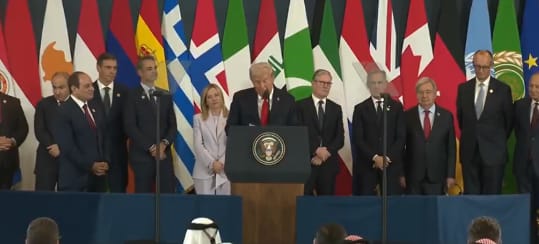 अमेरिकी राष्ट्रपति ट्रंप ने गाजा युद्ध समाप्त करने के लिए ऐतिहासिक शांति घोषणापत्र पर किए हस्ताक्षर, प्रधानमंत्री मोदी की भी की प्रशंसा