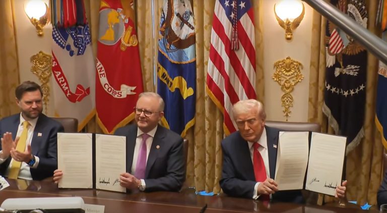 अमरीका और ऑस्ट्रेलिया ने खनिज पदार्थों और रक्षा सहयोग पर हस्ताक्षर किए