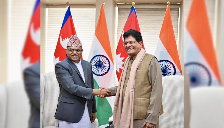 नई दिल्ली में पीयूष गोयल और नेपाल के वाणिज्य मंत्री की बैठक, पारगमन संधि में सुधार से बढ़ेगा व्यापार