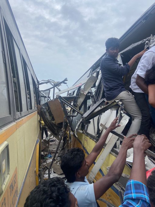तमिलनाडु में बस दुर्घटना में 11 मौतें, 54 घायल; राज्य सरकार ने मुआवजे की घोषणा की