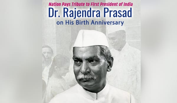 उपराष्ट्रपति और प्रधानमंत्री ने देश के प्रथम राष्ट्रपति डॉ. राजेंद्र प्रसाद को उनकी जयंती पर श्रद्धांजलि अर्पित की
