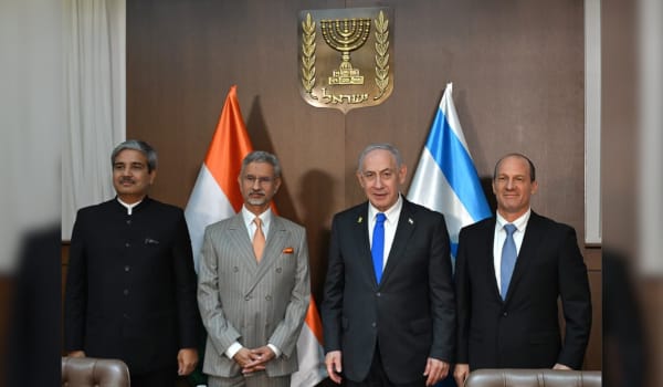 इस्राइल: येरूशलम में प्रधानमंत्री बेन्यामिन नेतन्याहू से विदेश मंत्री सुब्रह्मण्यम जयशंकर ने की मुलाकात