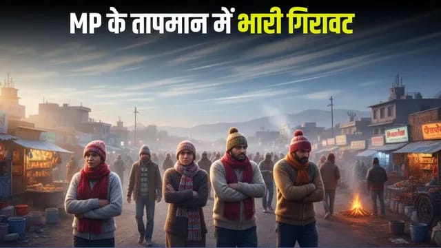 एमपी में मौसम का मिजाज तेजी से बदला: जेट स्ट्रीम हवाओं से पारे में भारी गिरावट, ग्वालियर में दिन, भोपाल और इंदौर में रातें ठंडी
