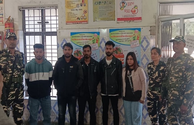 भारत-नेपाल सीमा पर एसएसबी की कार्रवाई, सुपौल में बांग्लादेशी महिला समेत पांच गिरफ्तार