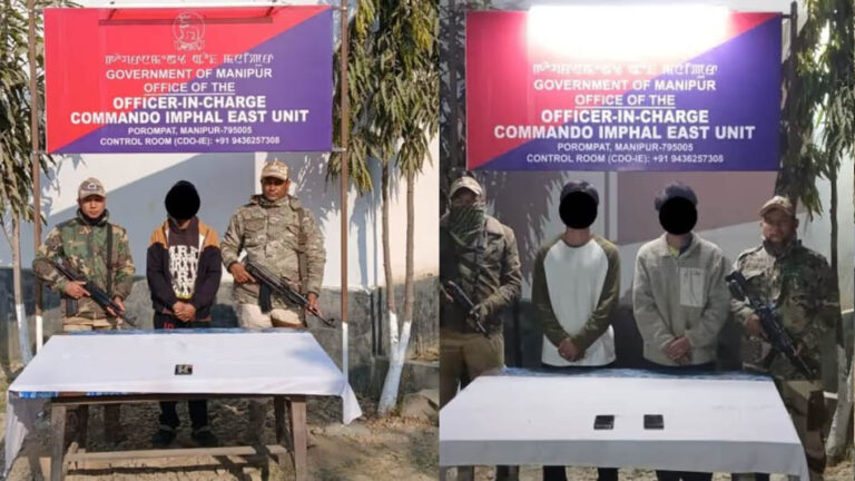 मणिपुर में आतंकवाद विरोधी अभियान तेज, तीन उग्रवादी गिरफ्तार; हथियार और विस्फोटक बरामद
