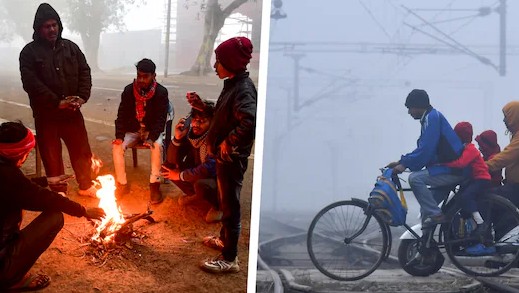 उत्तर भारत में कड़ाके की ठंड, अगले तीन दिन शीतलहर और घने कोहरे का अलर्ट जारी