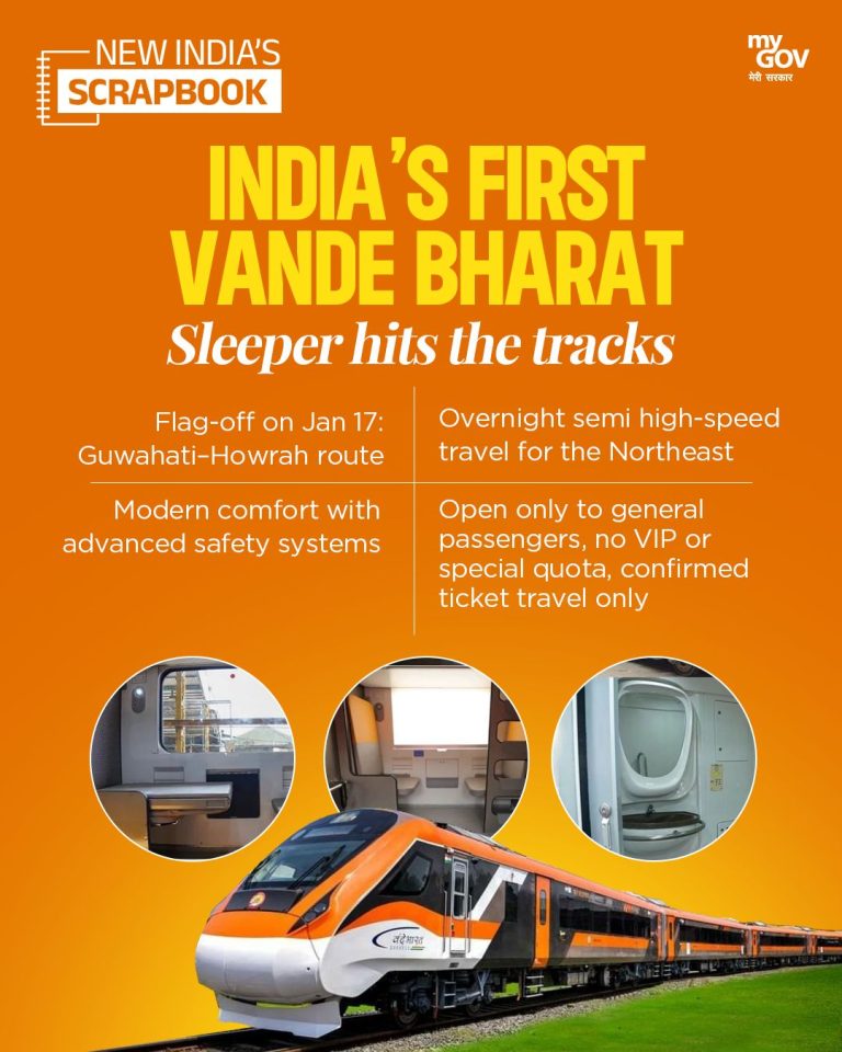 🚆 प्रधानमंत्री मोदी हावड़ा–कामाख्या पहली स्लीपर वंदे भारत समेत कई नई ट्रेनों को दिखाएंगे हरी झंडी