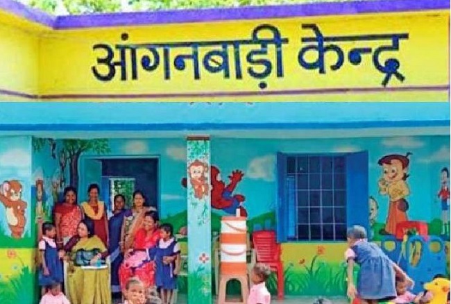 मध्यप्रदेश में पहली बार आंगनवाड़ी केन्द्रों पर ‘विद्यारंभ समारोह’, बच्चों को मिला प्रमाण-पत्र