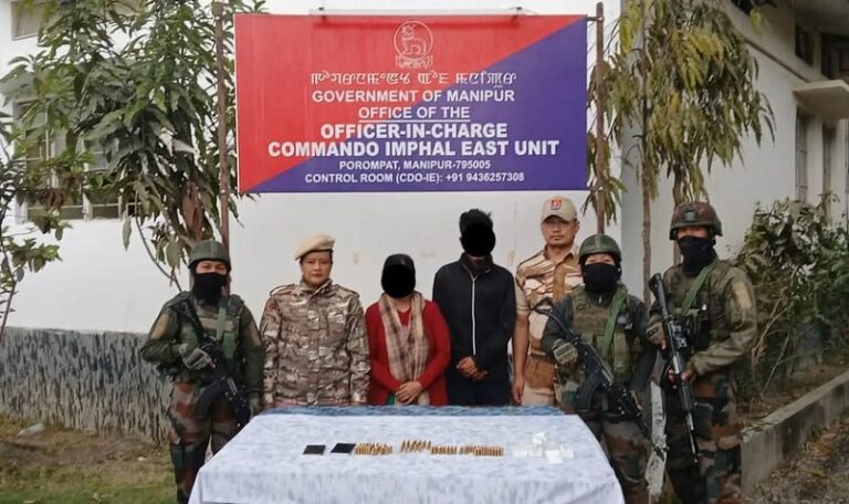 मणिपुर में उग्रवादी संगठन केसीपी के दो सक्रिय कैडर गिरफ्तार, भारी मात्रा में कारतूस बरामद