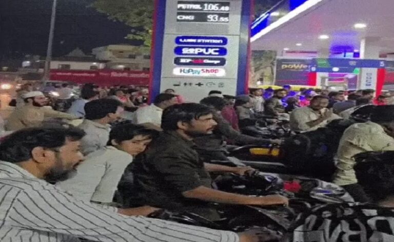 मप्र में पेट्रोल-डीजल की कमी की अफवाह के बाद पंपों पर उमड़ी भीड़, खाद्य मंत्री बोले- स्टॉक की कमी नहीं