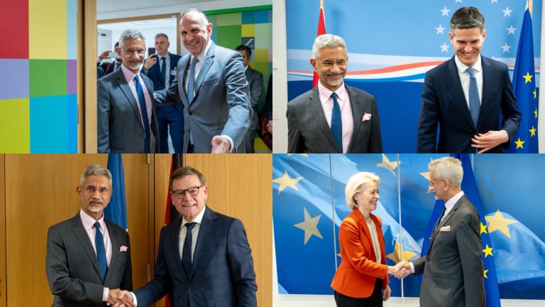 ब्रुसेल्स में विदेश मंत्री एस जयशंकर की यूरोपीय संघ के विदेश मंत्रियों से मुलाकात, ईरान-यूक्रेन संकट पर चर्चा