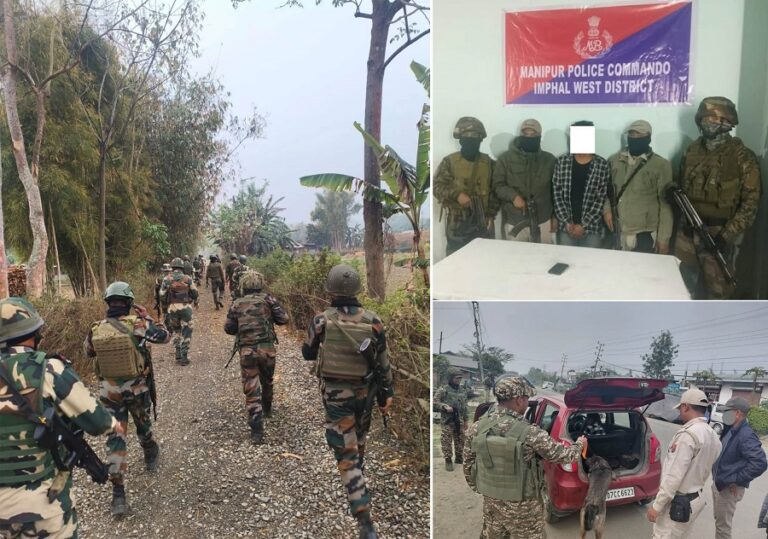 मणिपुर में सुरक्षा बलों की बड़ी कार्रवाई, अलग-अलग इलाकों से पांच उग्रवादी गिरफ्तार