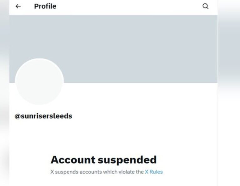 अबरार अहमद को टीम में लेने के बाद सनराइजर्स लीड्स का एक्स अकाउंट सस्पेंड