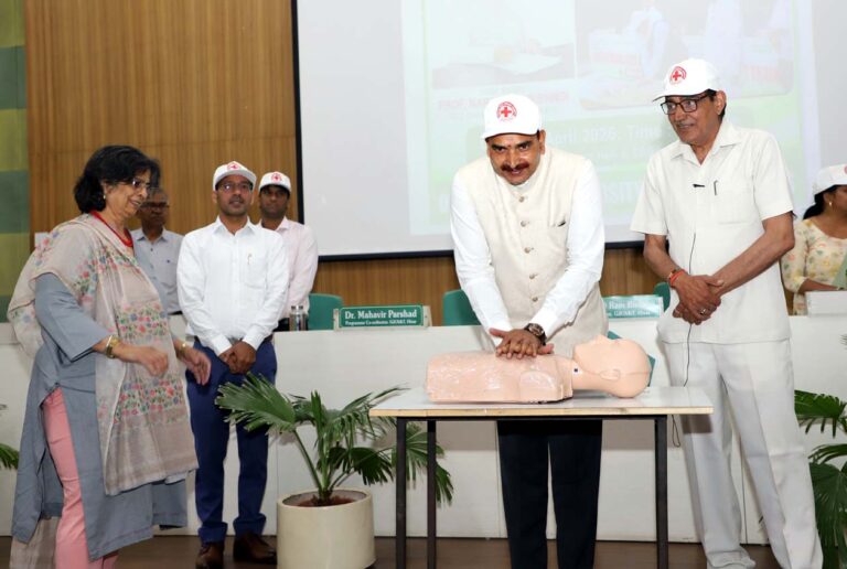 हिसार: गुरु जम्भेश्वर विश्वविद्यालय में ‘प्राथमिक चिकित्सा व आपदा प्रबंधन’ पर कार्यशाला आयोजित