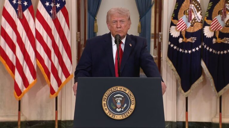 ट्रंप का राष्ट्र के नाम संबोधन: युद्ध को बताया ‘निवेश’, देशवासियों से सब्र रखने की अपील