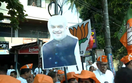 अमित शाह के रोड शो से पहले बेपोर में तैयारियां तेज, स्थानीय लोगों में उत्साह