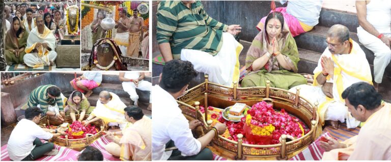 Dharmendra Pradhan सपत्नीक Shri Mahakaleshwar Temple में भस्म आरती में शामिल, नंदी हाल में साधा ध्यान