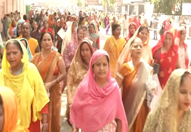 लखनऊ में भाजपा की जन आक्रोश महिला पदयात्रा, सीएम योगी ने विपक्ष पर साधा निशाना