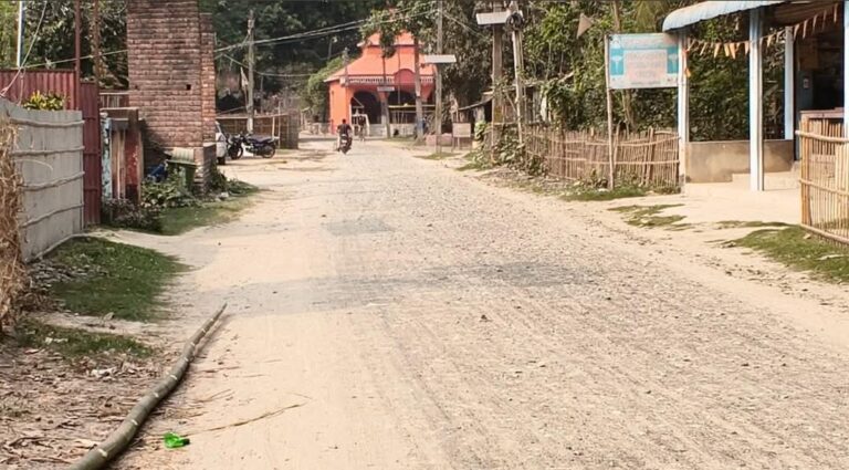 वीरपुर में निर्माणाधीन सड़क बनी मुसीबत, धूल के गुबार से बढ़ा बीमारी का खतरा