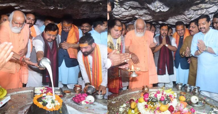 भाजपा अध्यक्ष नितिन नवीन ने टपकेश्वर महादेव मंदिर में की पूजा, देश-प्रदेश की खुशहाली की कामना