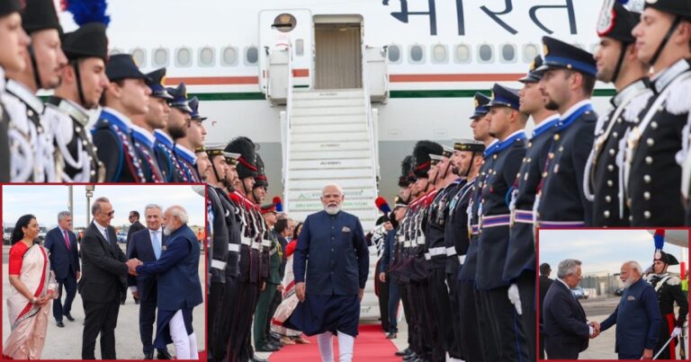 इटली पहुंचे पीएम मोदी, रोम से साझा की तस्वीरें; भारत-मध्य पूर्व-यूरोप कॉरिडोर रहेगा चर्चा के केंद्र में