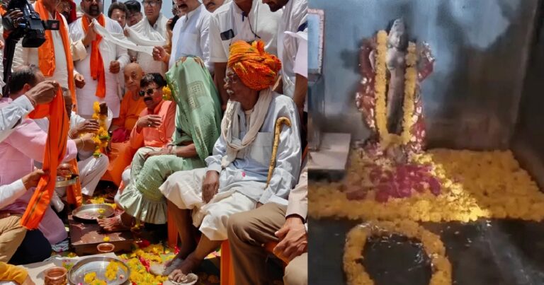 721 साल बाद भोजशाला में शुक्रवार को महाआरती! वाग्देवी प्रतिमा रखकर हुआ पूजन, धार में हाई अलर्ट