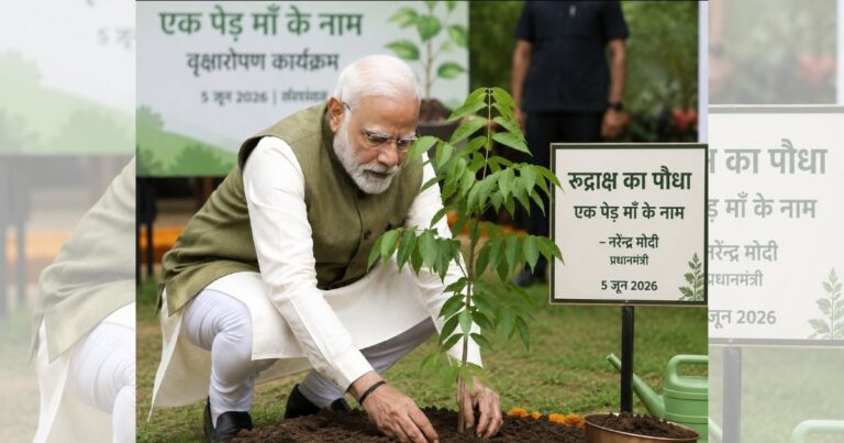 विश्व पर्यावरण दिवस पर सूरत में पीएम मोदी लगाएंगे रुद्राक्ष का पौधा, ‘एक पेड़ मां के नाम’ अभियान को मिलेगा नया विस्तार