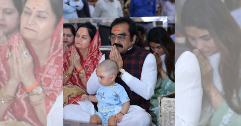 उज्जैन पहुंचे मंत्री राकेश सिंह, परिवार संग किए बाबा महाकाल के दर्शन