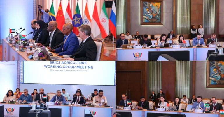 इंदौर में BRICS कृषि कार्य समूह की बैठक शुरू, 21 देशों के प्रतिनिधि कृषि और खाद्य सुरक्षा पर करेंगे मंथन