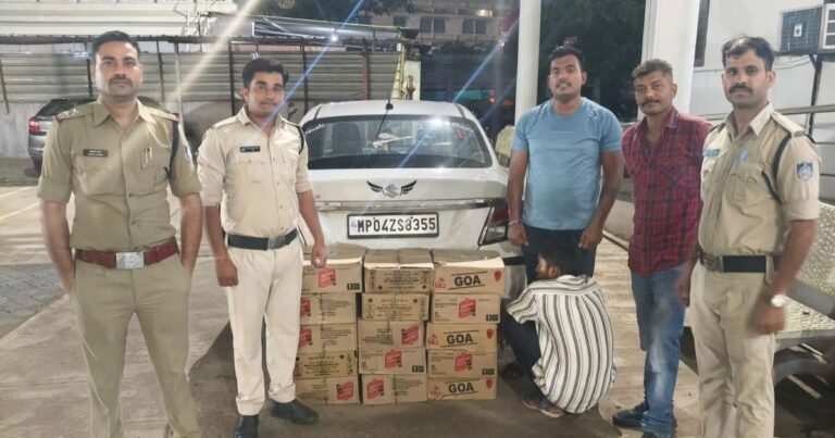 नर्मदापुरम में 16 पेटी अवैध अंग्रेजी शराब जब्त, भोपाल से आया तस्कर गिरफ्तार