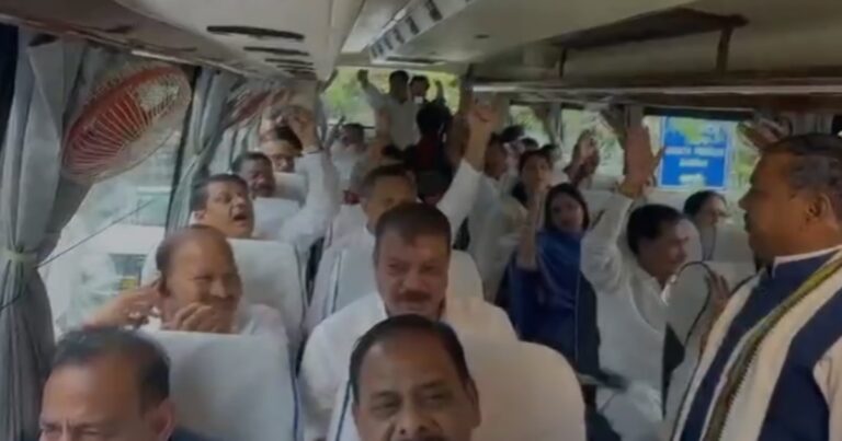 उमंग सिंघार के नेतृत्व में दिल्ली पहुंचा कांग्रेस विधायक दल, राष्ट्रपति भवन तक निकालेगा मार्च