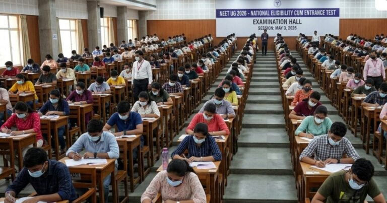 NEET UG 2026 में बड़ा बदलाव: परीक्षा अवधि 195 मिनट, रफ वर्क के लिए मिलेगा अधिक स्थान