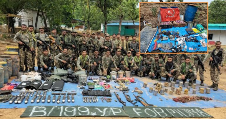 छत्तीसगढ़ में नक्सलियों को बड़ा झटका, बीजापुर-गरियाबंद के जंगलों से 8 डंप और भारी विस्फोटक बरामद