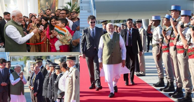 फ्रांस पहुंचे प्रधानमंत्री मोदी, नीस में हुआ भव्य स्वागत; नवाचार और जी-7 सम्मेलन पर रहेगा फोकस